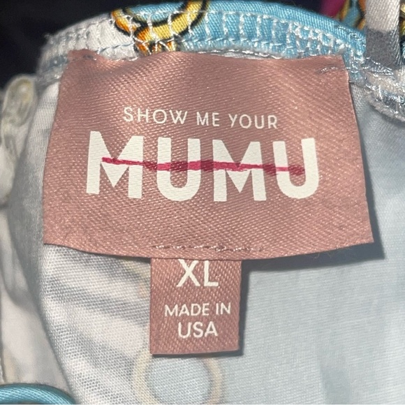 Show Me Your Mumu Amara Mini Dress in Zebra Chain Print XL NEW! 100% Cotton - Picture 10 of 10